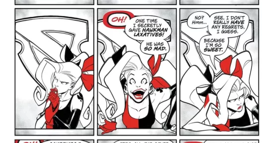 Harley Quinn: Black + White + Redder 